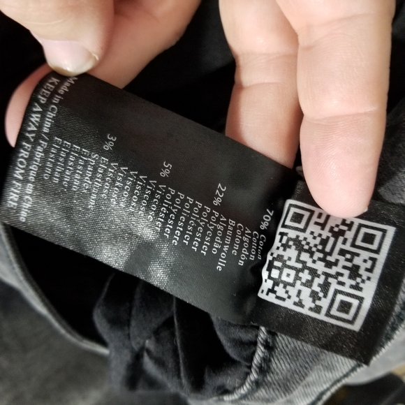 ESQUALO | black distressed copper stripe jeans - Picture 8 of 9